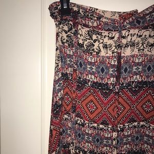 Bohemian Pattern Wrap Skirt | American Threads